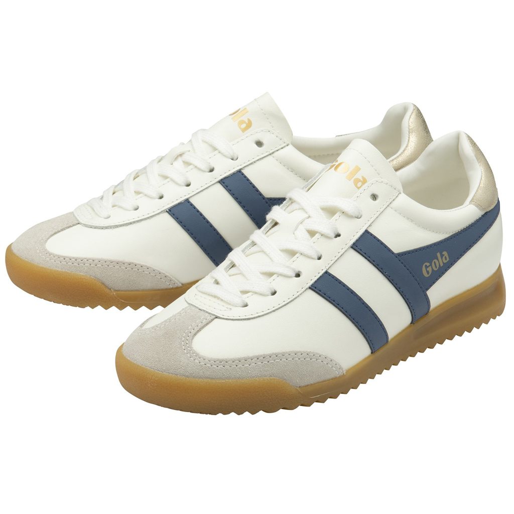 Gola Classics Torpedo Leather Sneakers Blancos Dorados Mexico | VMQ-691045