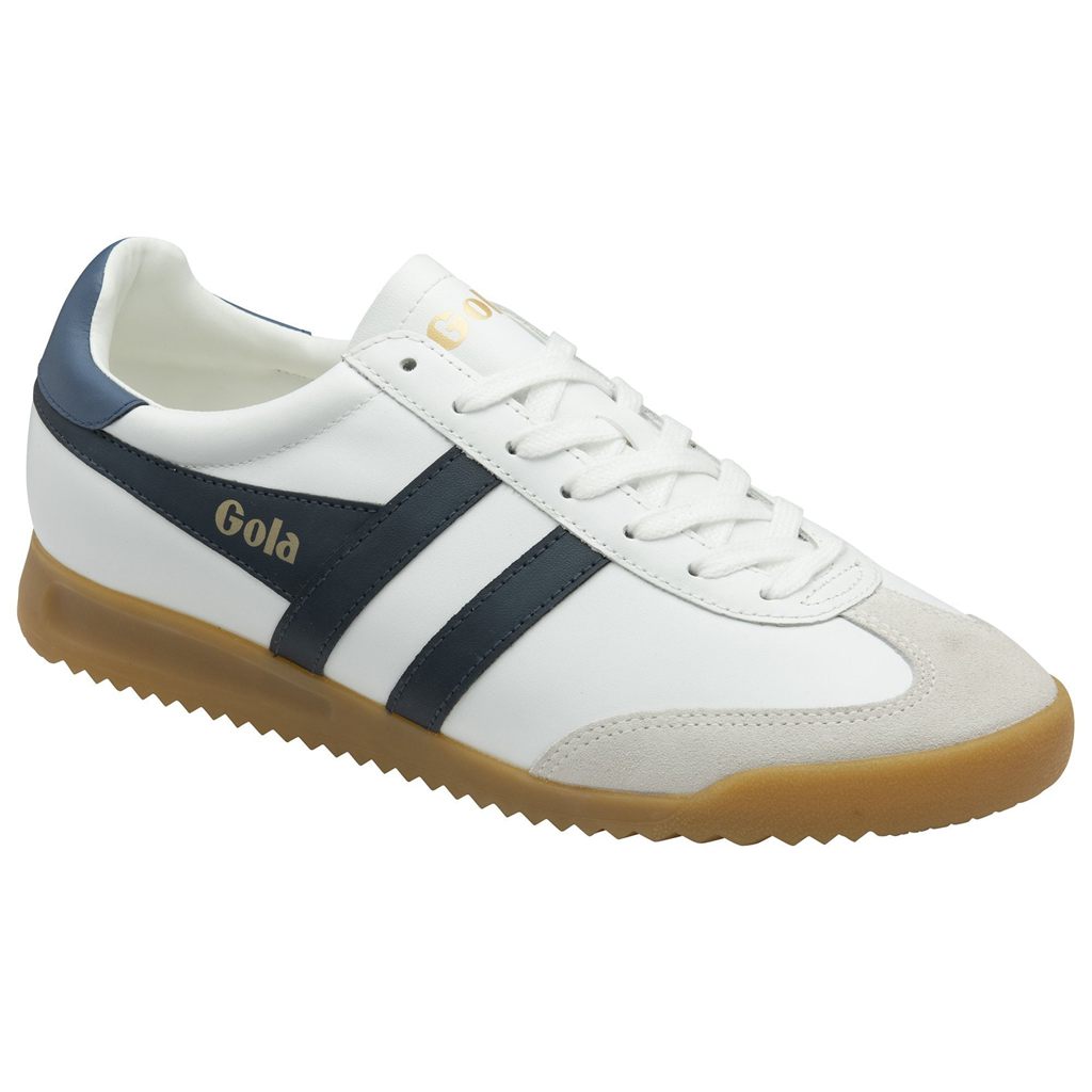 Gola Classics Torpedo Leather Sneakers Blancos Azul Marino Mexico | QRN-013276
