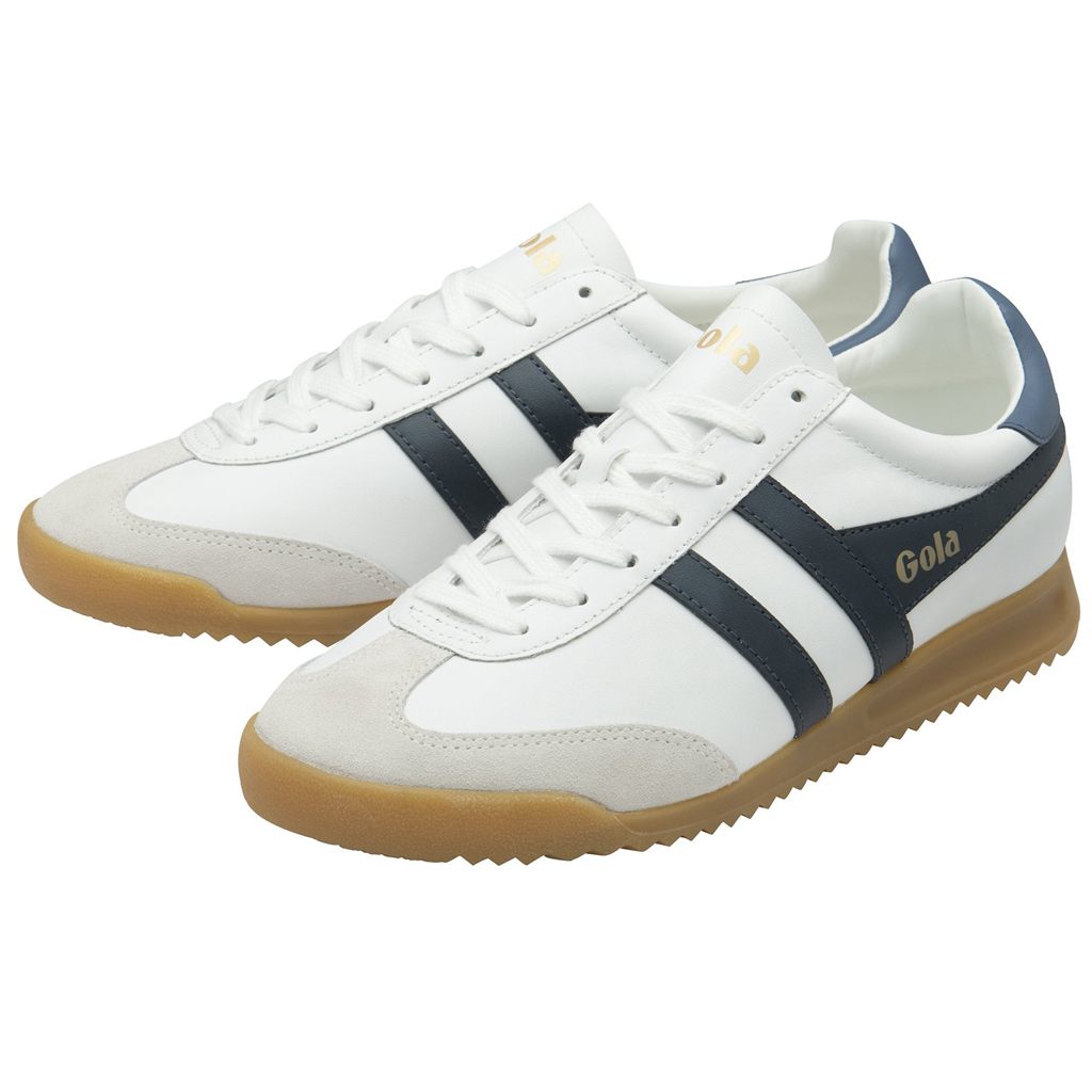 Gola Classics Torpedo Leather Sneakers Blancos Azul Marino Mexico | QRN-013276