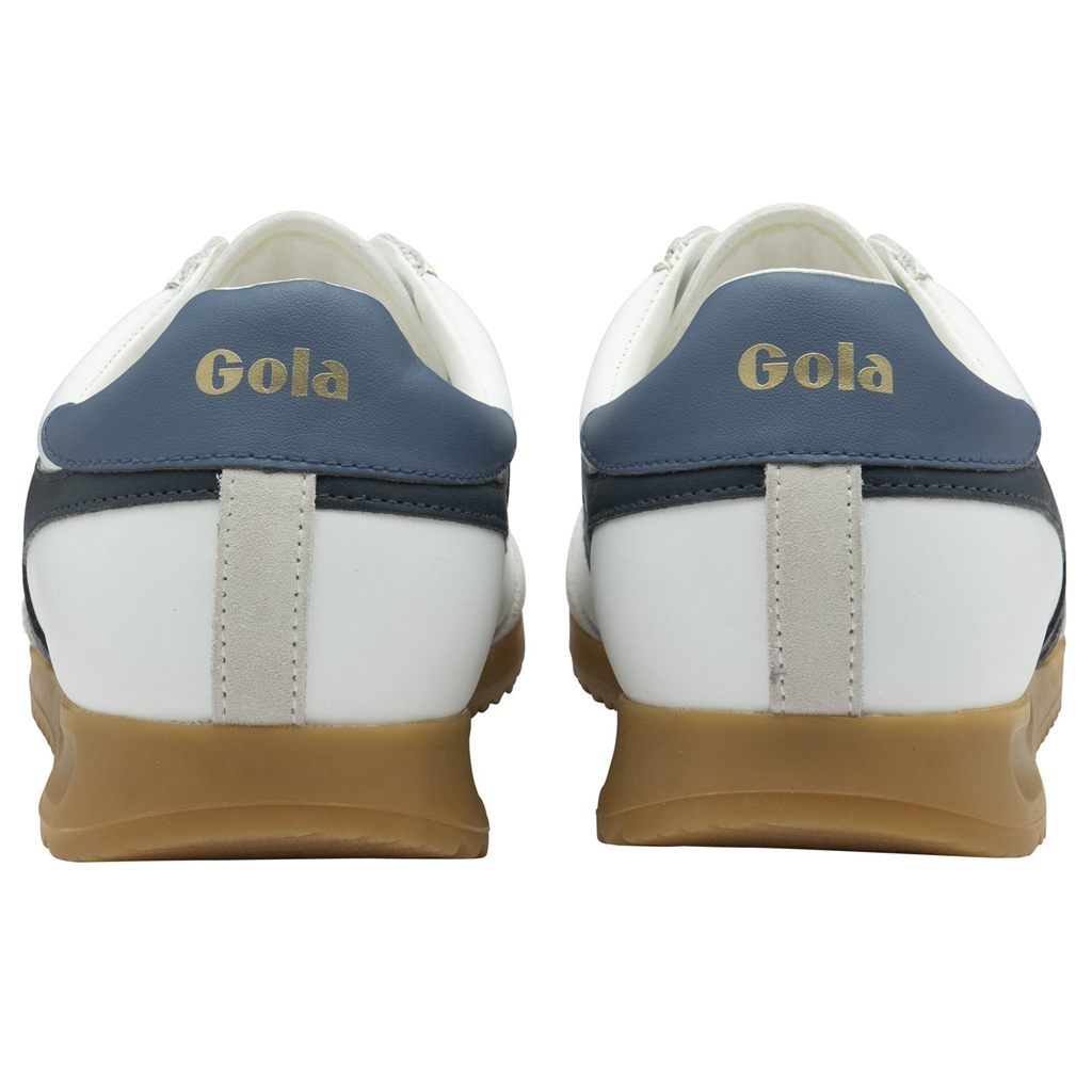 Gola Classics Torpedo Leather Sneakers Blancos Azul Marino Mexico | QRN-013276