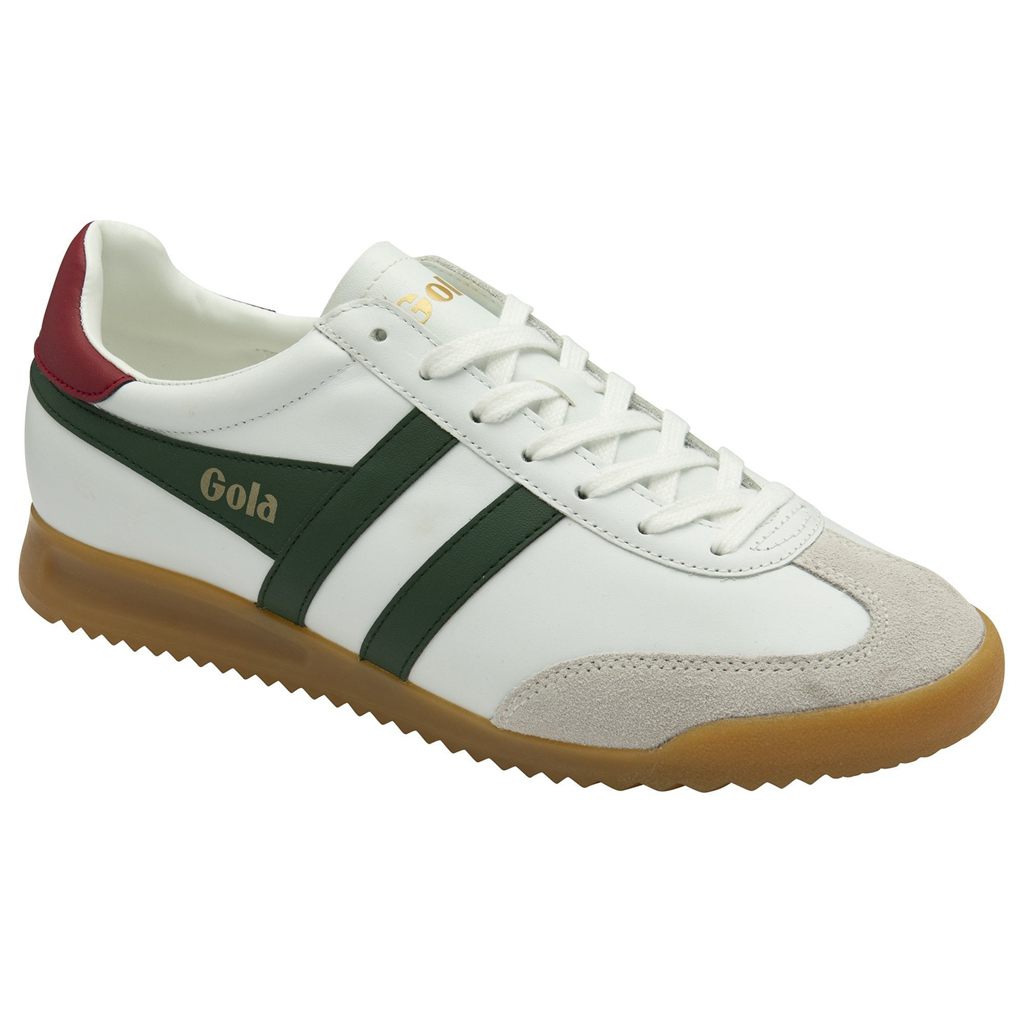 Gola Classics Torpedo Leather Sneakers Blancos Rojos Oscuro Mexico | DIK-305891