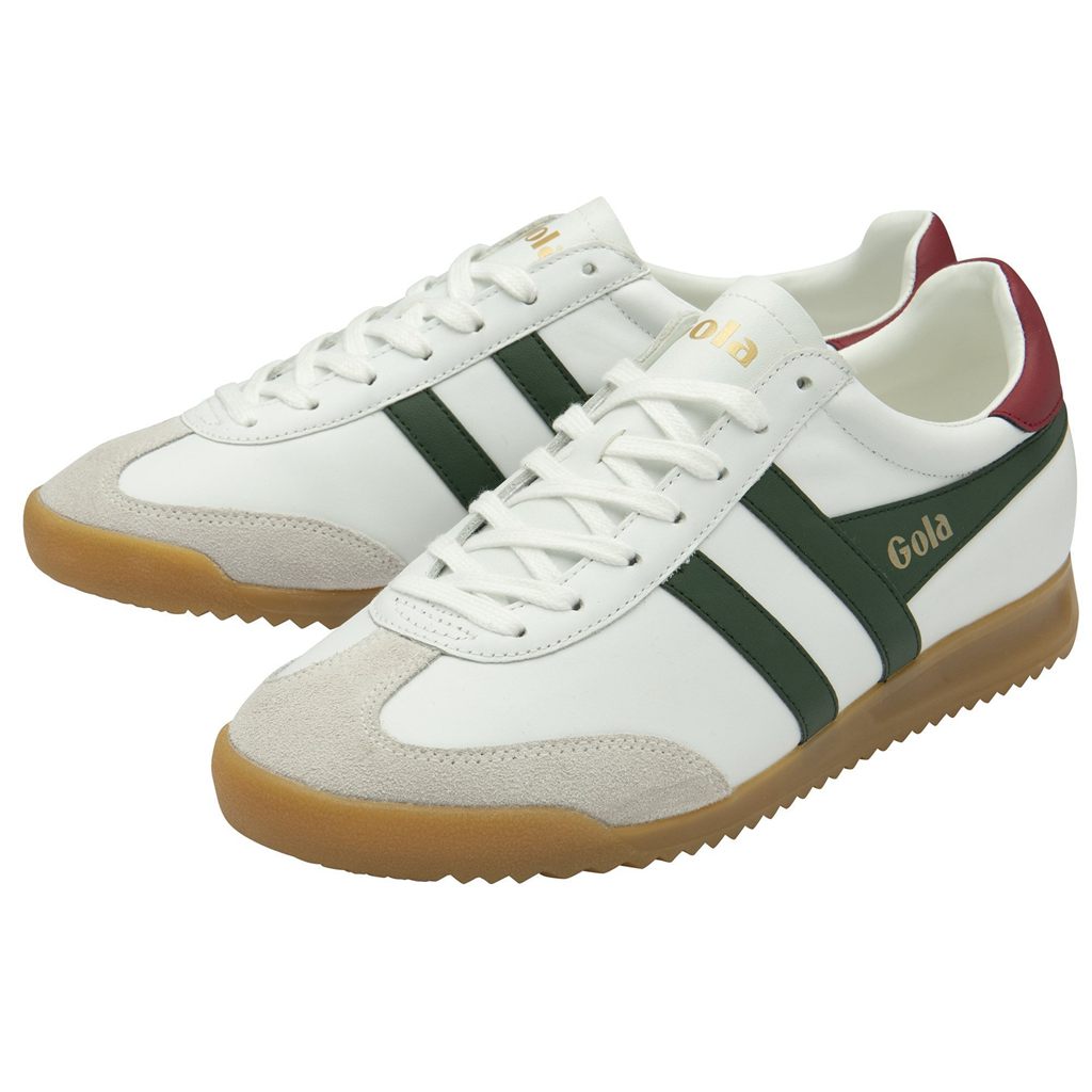 Gola Classics Torpedo Leather Sneakers Blancos Rojos Oscuro Mexico | DIK-305891