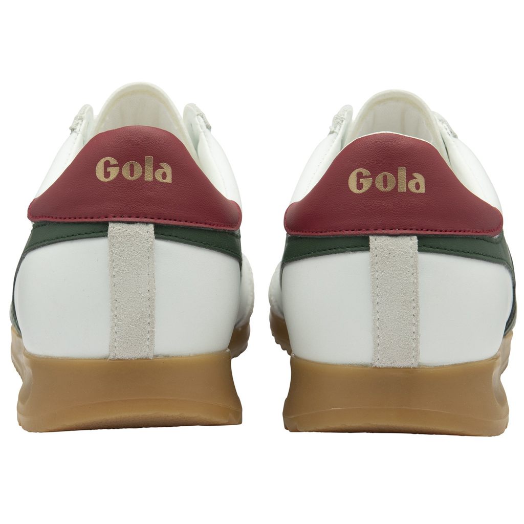 Gola Classics Torpedo Leather Sneakers Blancos Rojos Oscuro Mexico | DIK-305891