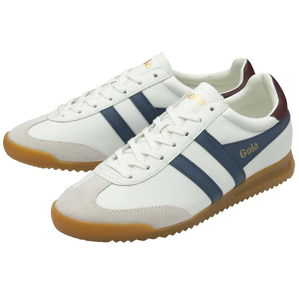 Gola Classics Torpedo Leather Sneakers Blancos Vino Mexico | GAH-748153