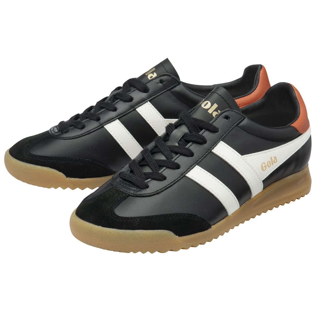Gola Classics Torpedo Leather Sneakers Negros Blancos Naranjas Mexico | EHD-920847