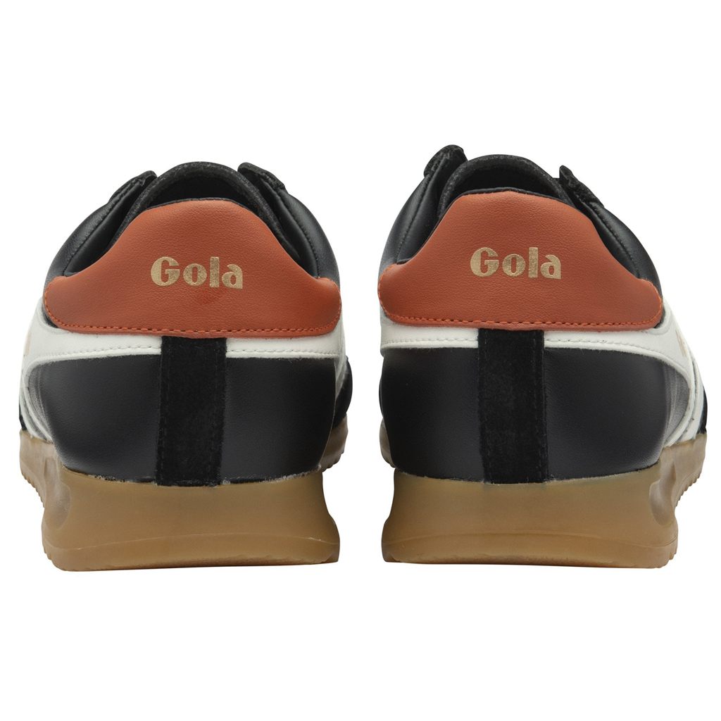 Gola Classics Torpedo Leather Sneakers Negros Blancos Naranjas Mexico | EHD-920847
