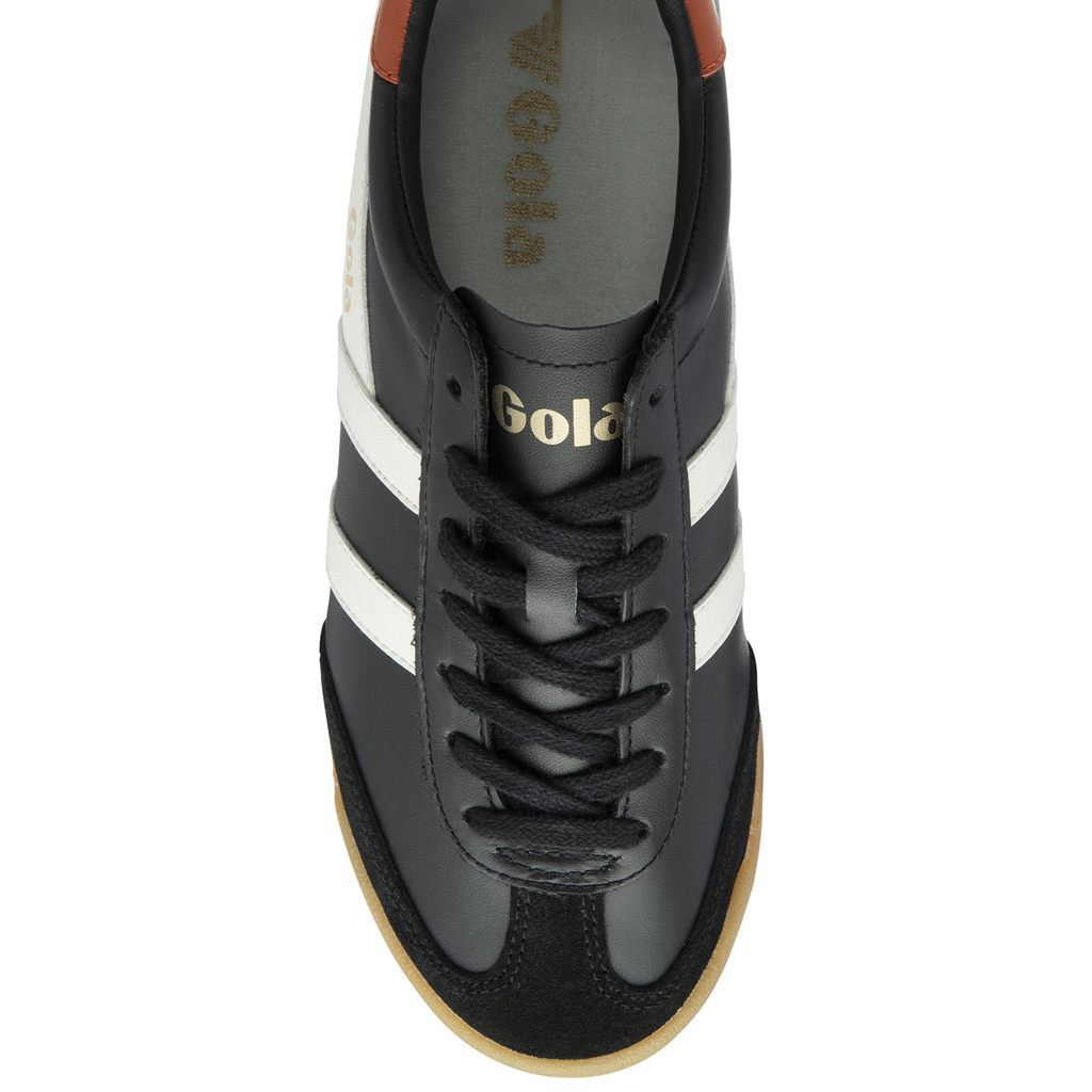 Gola Classics Torpedo Leather Sneakers Negros Blancos Naranjas Mexico | EHD-920847