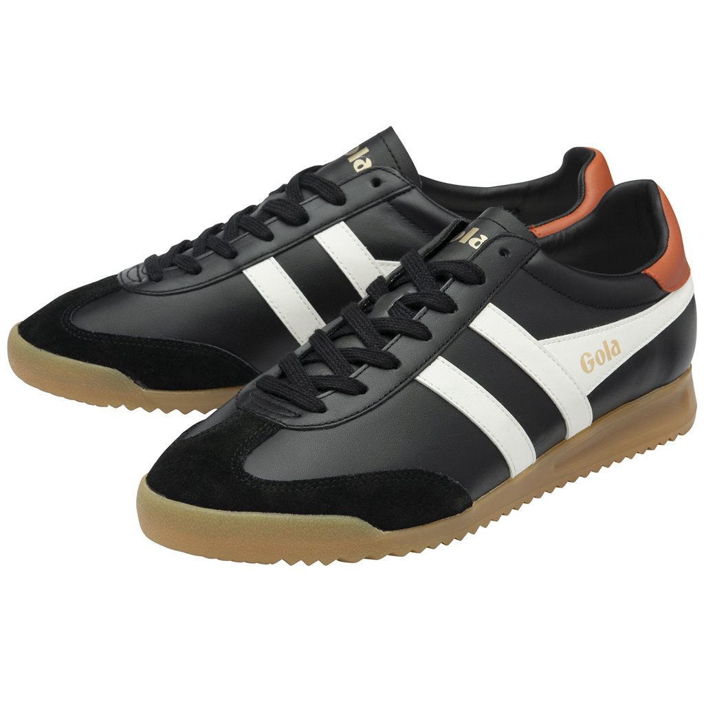 Gola Classics Torpedo Leather Sneakers Negros Blancos Naranjas Mexico | KTZ-850692