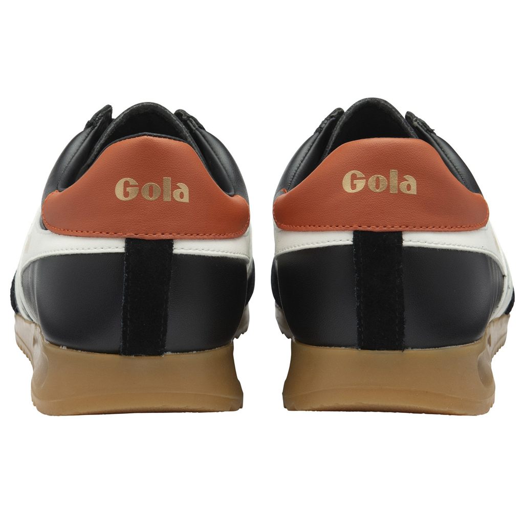 Gola Classics Torpedo Leather Sneakers Negros Blancos Naranjas Mexico | KTZ-850692