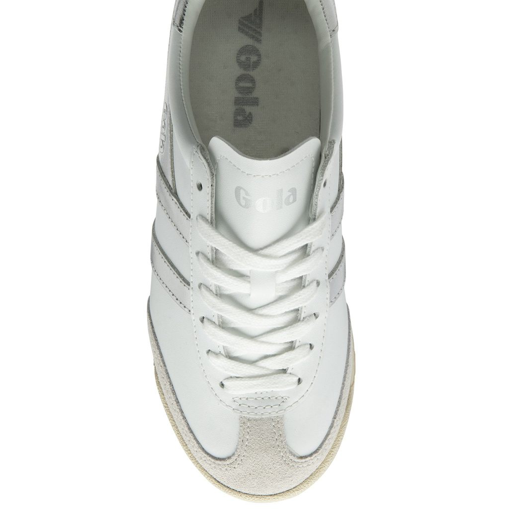 Gola Classics Torpedo Mirror Sneakers Blancos Plateados Blancos Mexico | MJS-809514