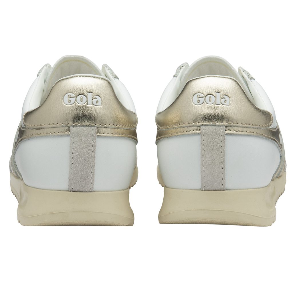 Gola Classics Torpedo Mirror Sneakers Blancos Dorados Blancos Mexico | BLW-106249