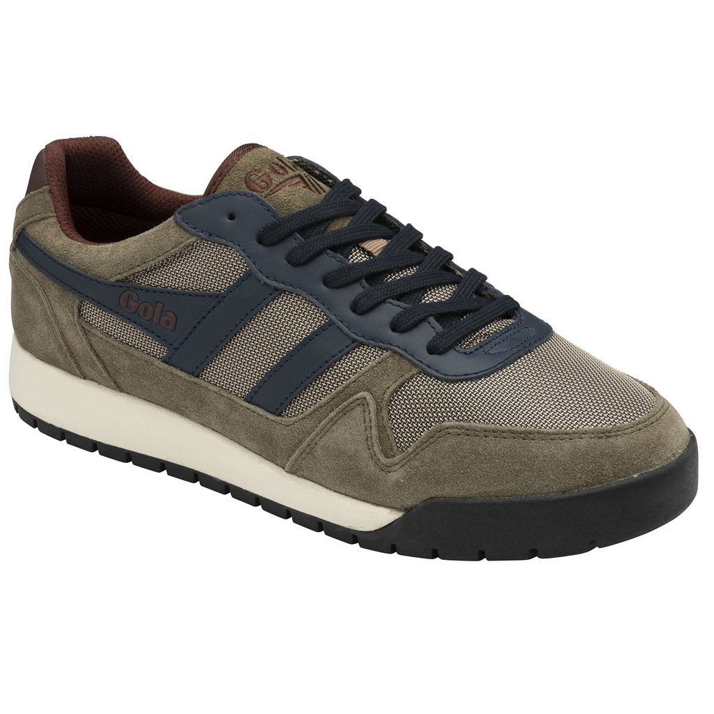 Gola Classics Trek Low Sneakers Kaki Azul Marino Vino Mexico | FBP-420386