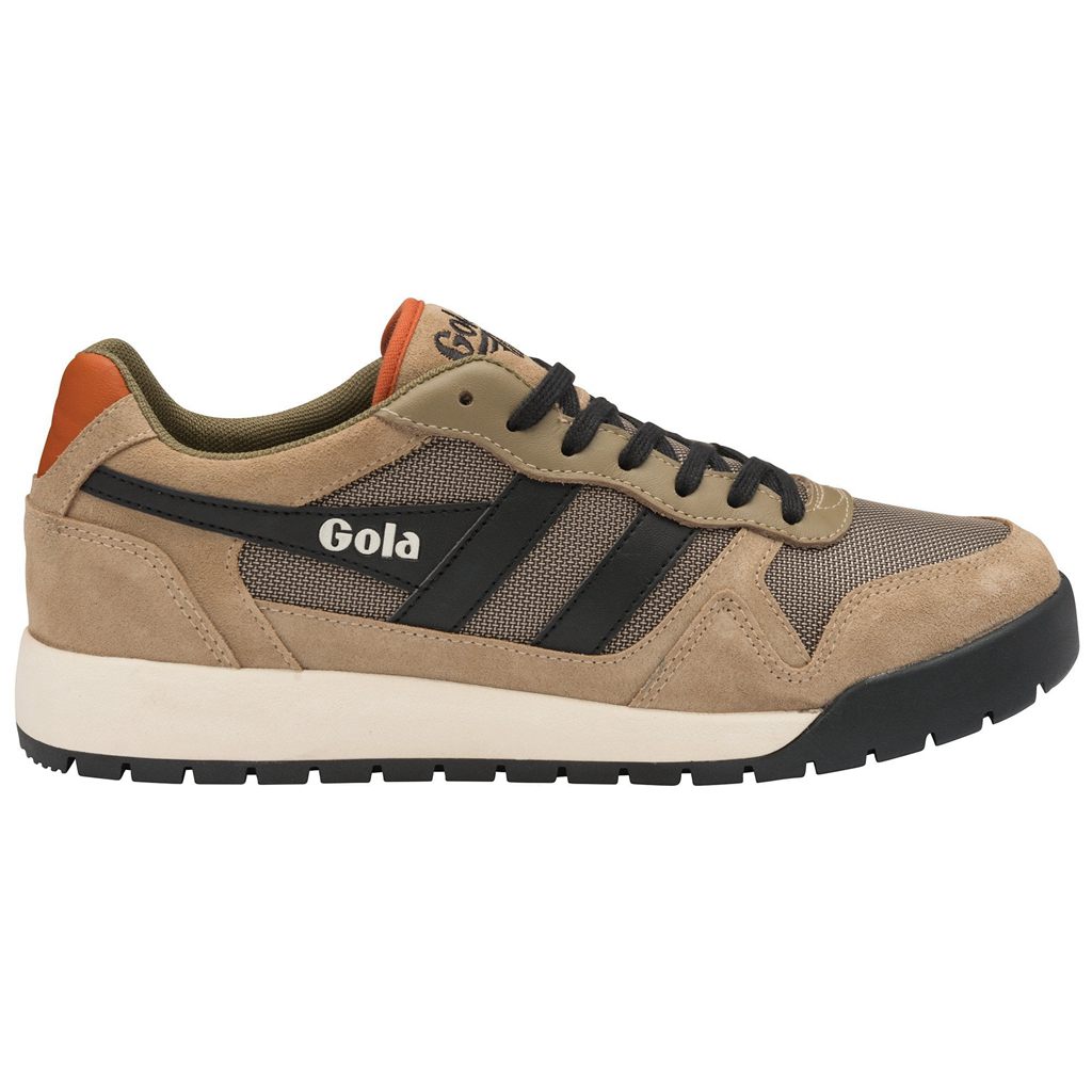 Gola Classics Trek Low Sneakers Negros Naranjas Mexico | CKR-978265