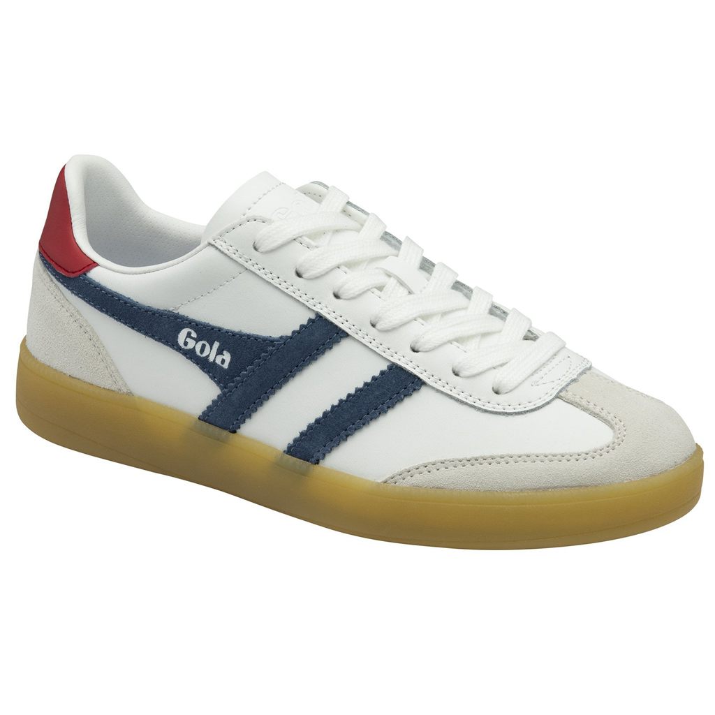 Gola Classics Viper Leather Sneakers Blancos Rojos Oscuro Mexico | EMR-248570