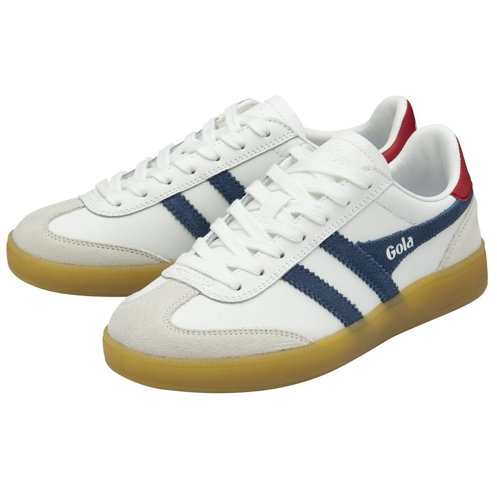 Gola Classics Viper Leather Sneakers Blancos Rojos Oscuro Mexico | EMR-248570