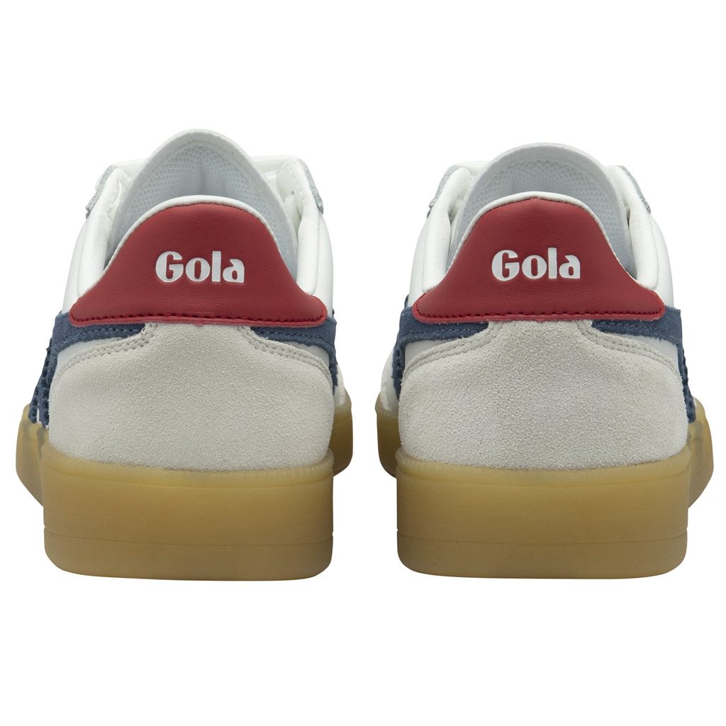 Gola Classics Viper Leather Sneakers Blancos Rojos Oscuro Mexico | EMR-248570