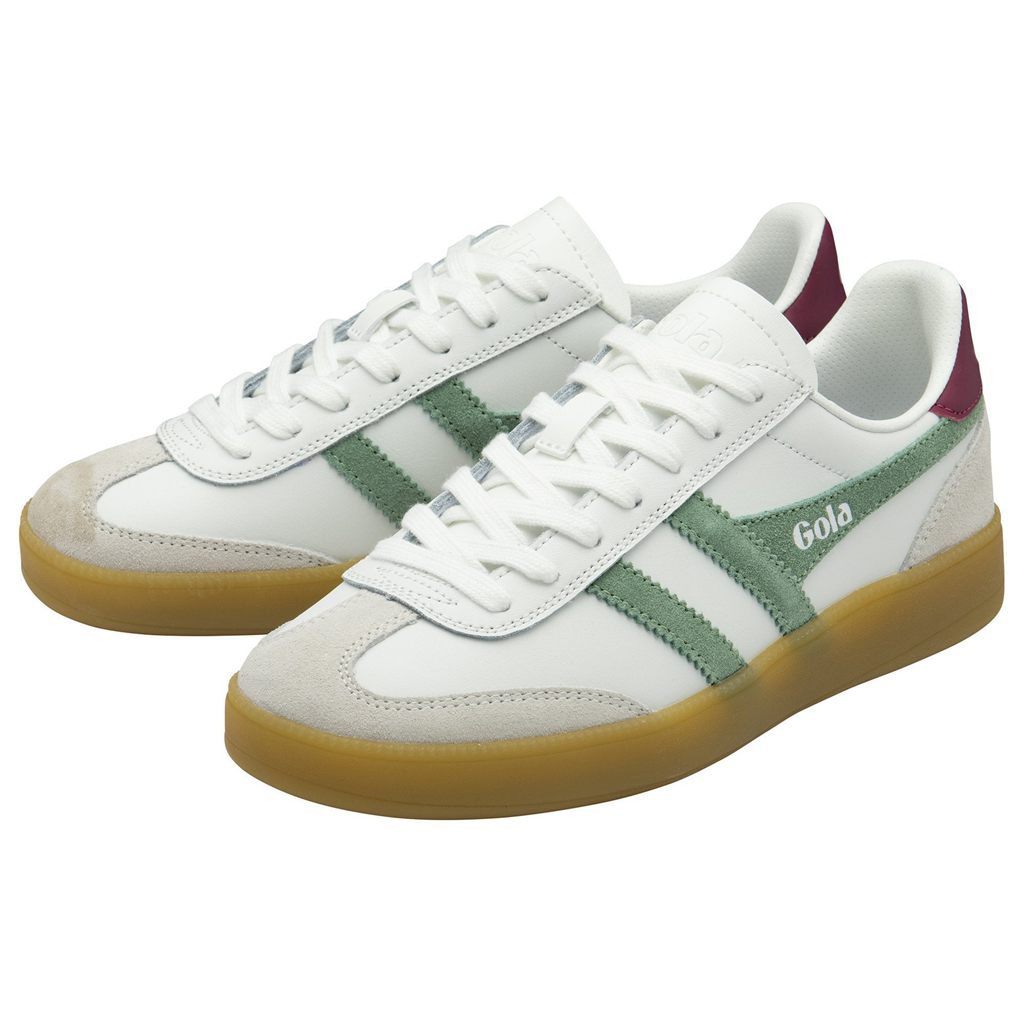 Gola Classics Viper Leather Sneakers Blancos Verdes Mexico | QLC-139640
