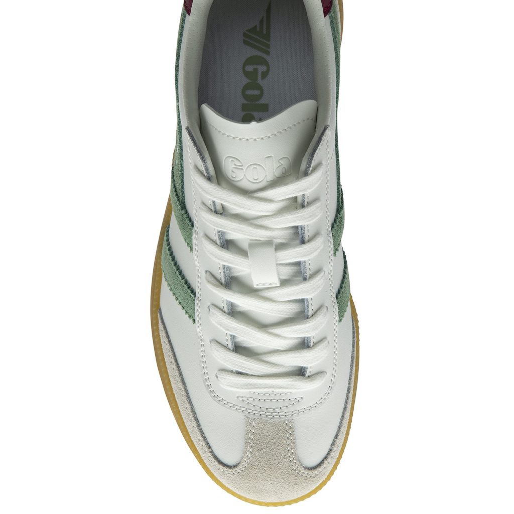 Gola Classics Viper Leather Sneakers Blancos Verdes Mexico | QLC-139640