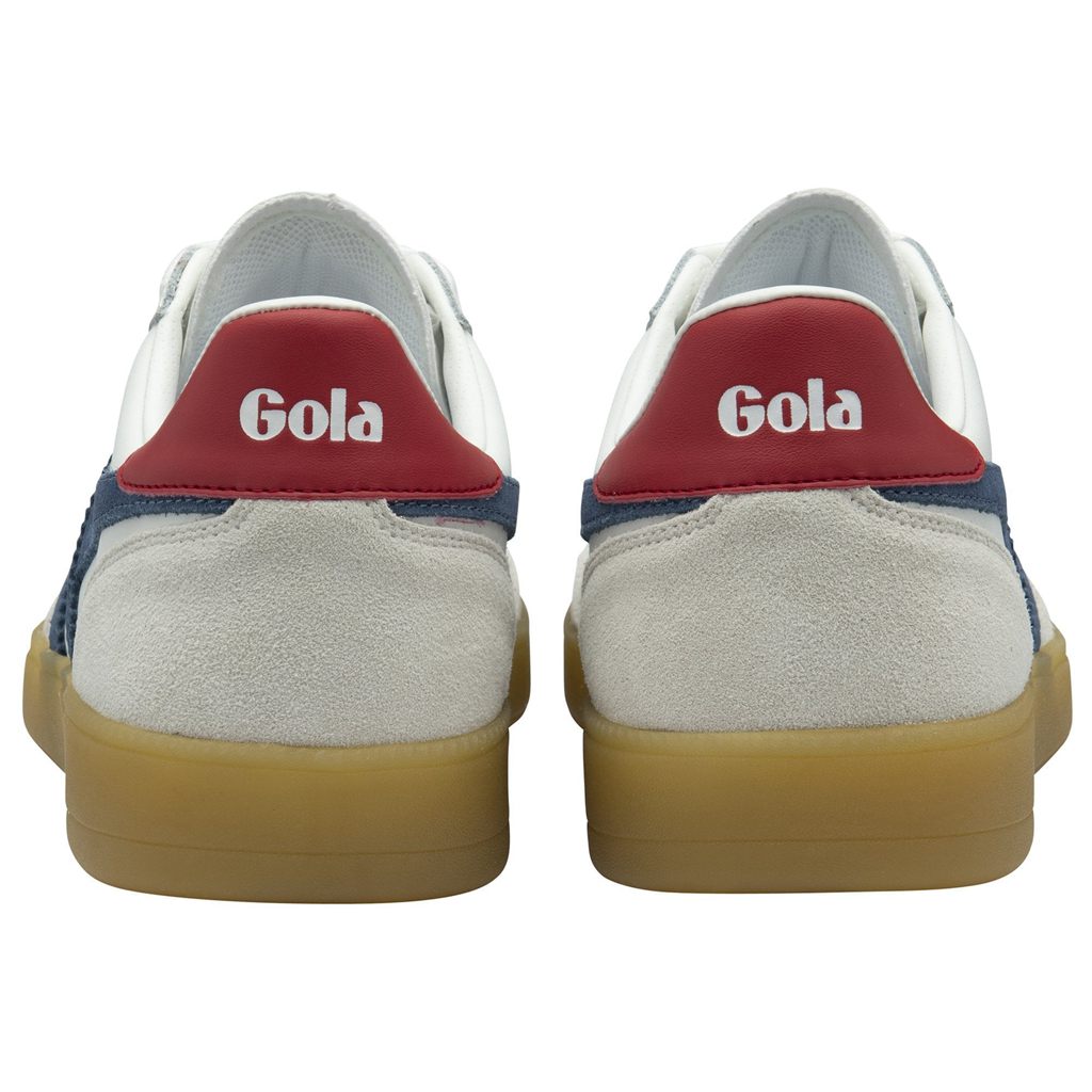 Gola Classics Viper Leather Sneakers Blancos Rojos Oscuro Mexico | INZ-531264