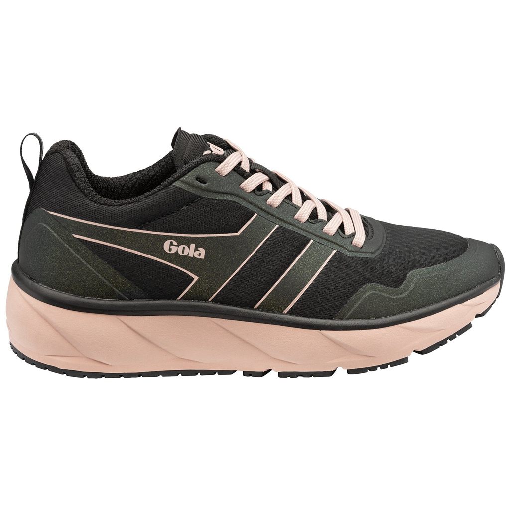 Gola Performance Typhoon Sneakers Negros Rosas Mexico | CPY-748302