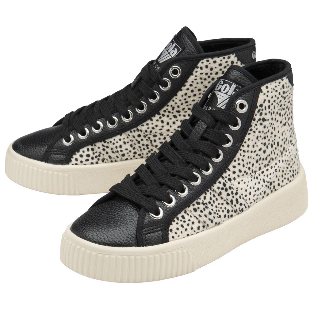 Gola Vegan Classics Baseline High Safari Pure Shoes Negros Mexico | MHW-793015