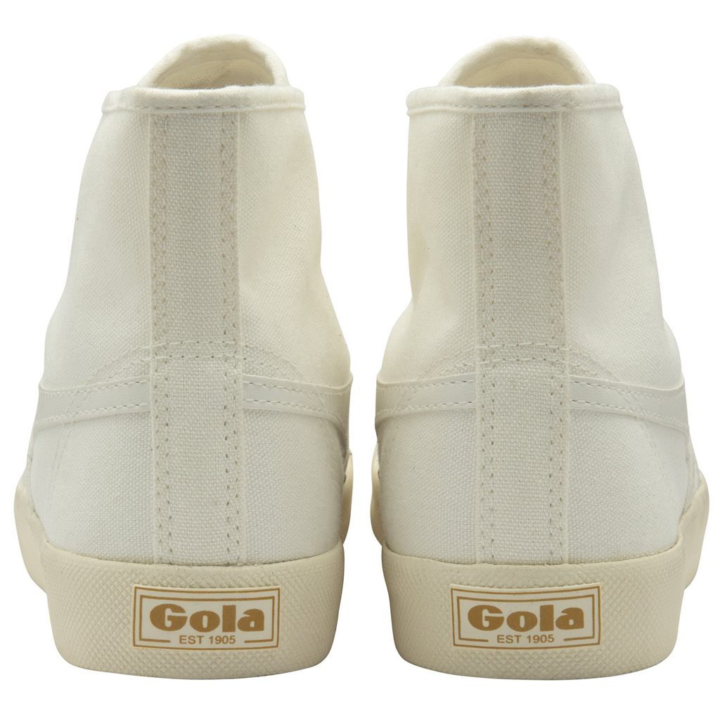 Gola Vegan Classics Coaster High Sneakers Blancos Dorados Mexico | PCI-937582