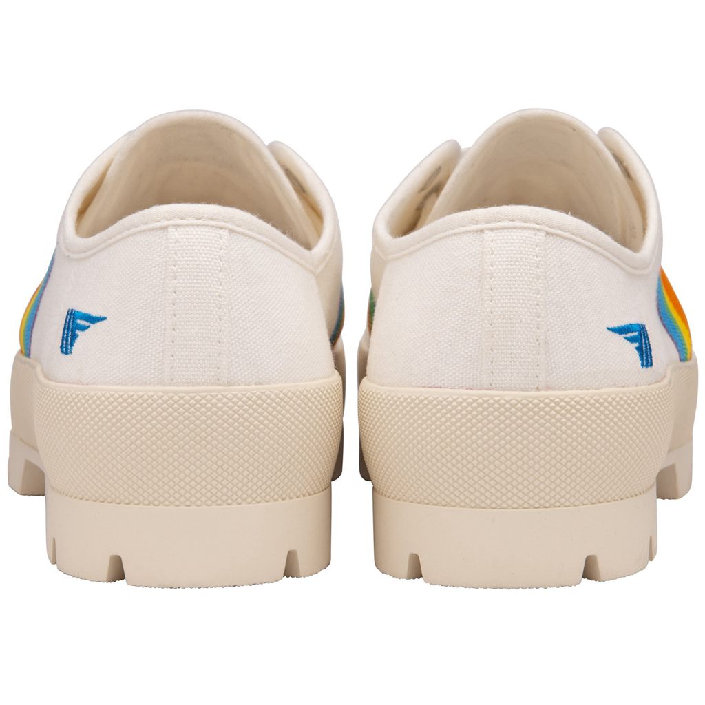 Gola Vegan Classics Coaster Peak Rainbow Shoes Blancos Mexico | FKX-615892