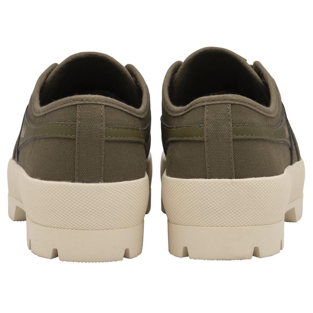 Gola Vegan Classics Coaster Peak Sneakers Kaki Kaki Blancos Mexico | VCM-379184