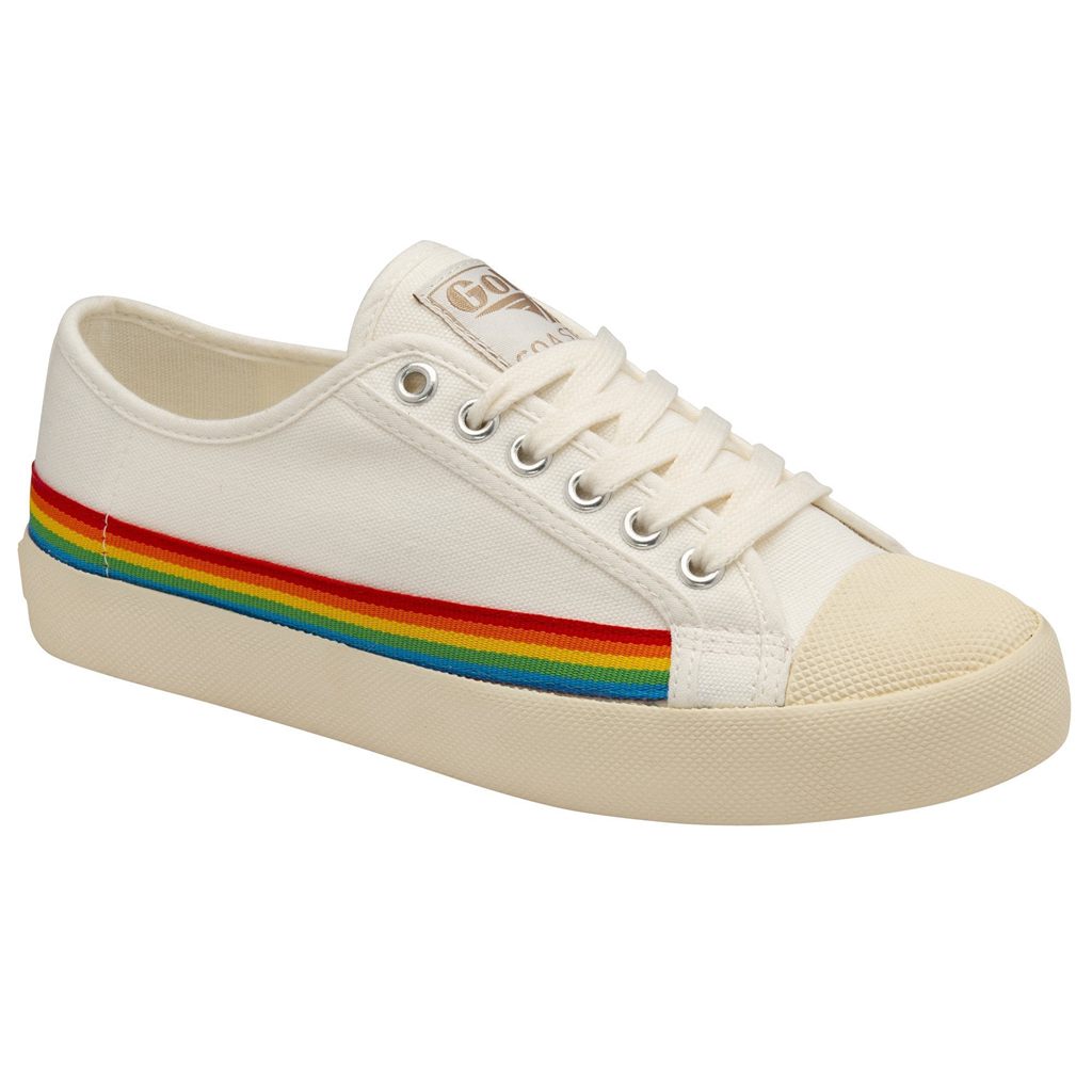 Gola Vegan Classics Coaster Rainbow Drop Shoes Blancos Mexico | AGV-587349