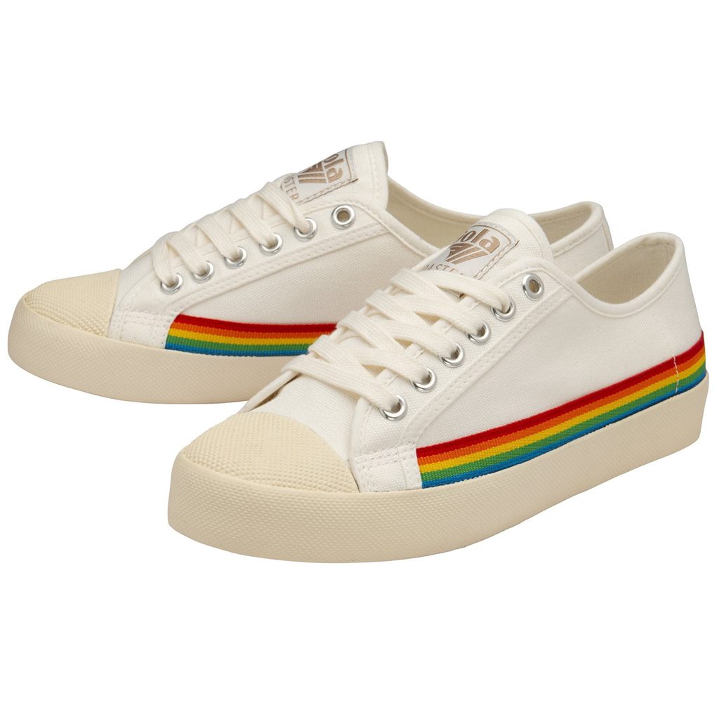 Gola Vegan Classics Coaster Rainbow Drop Shoes Blancos Mexico | AGV-587349