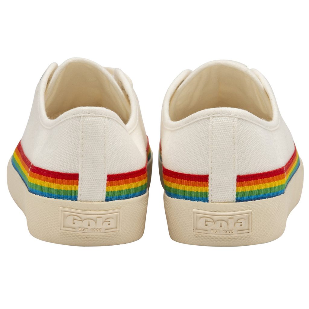 Gola Vegan Classics Coaster Rainbow Drop Shoes Blancos Mexico | AGV-587349