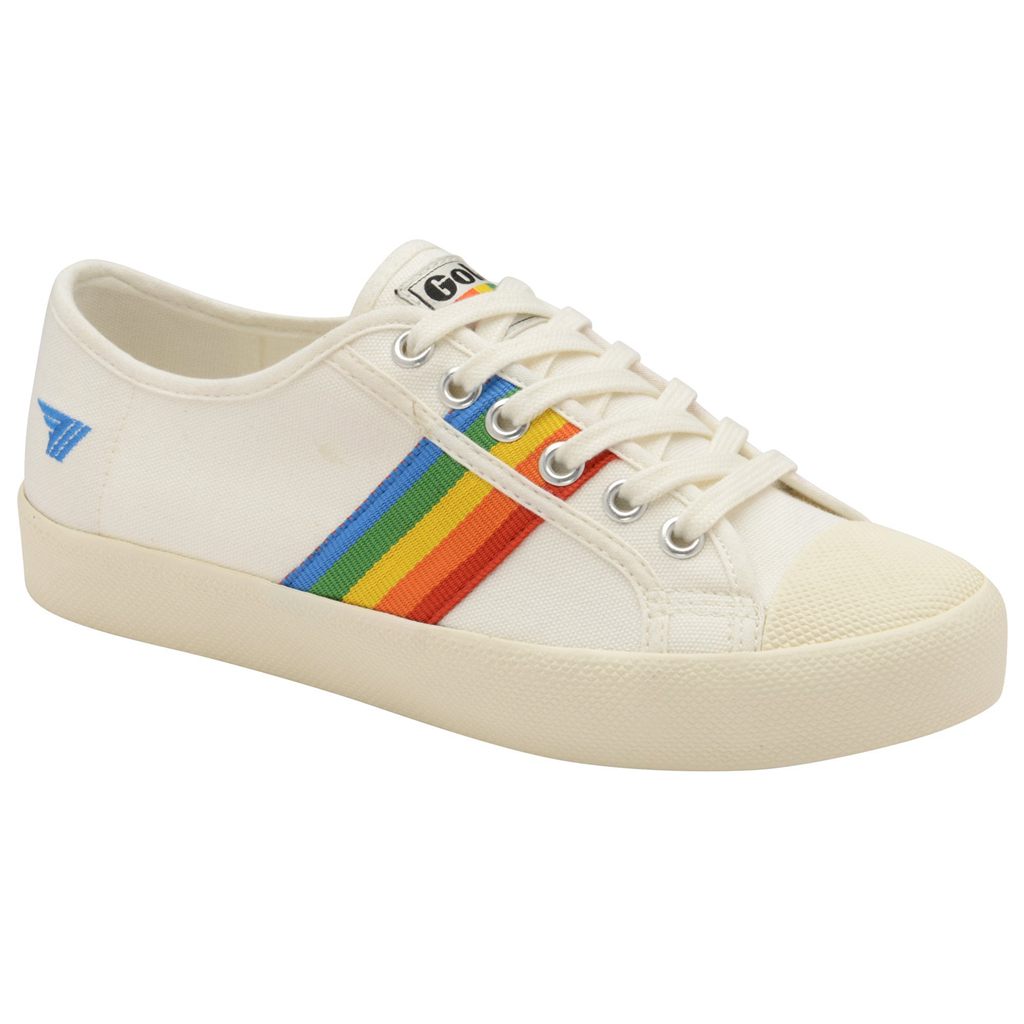Gola Vegan Classics Coaster Rainbow Shoes Blancos Mexico | MGC-185409
