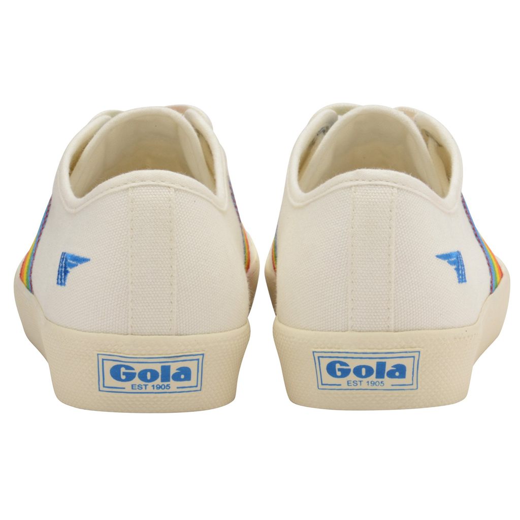 Gola Vegan Classics Coaster Rainbow Shoes Blancos Mexico | MGC-185409