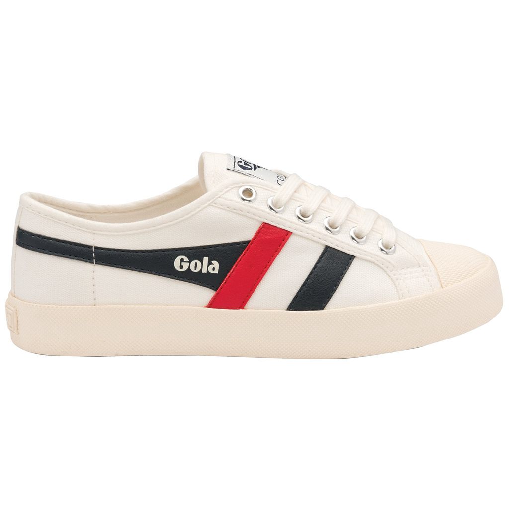Gola Vegan Classics Coaster Shoes Blancos Azul Marino Rojos Mexico | EQZ-215039