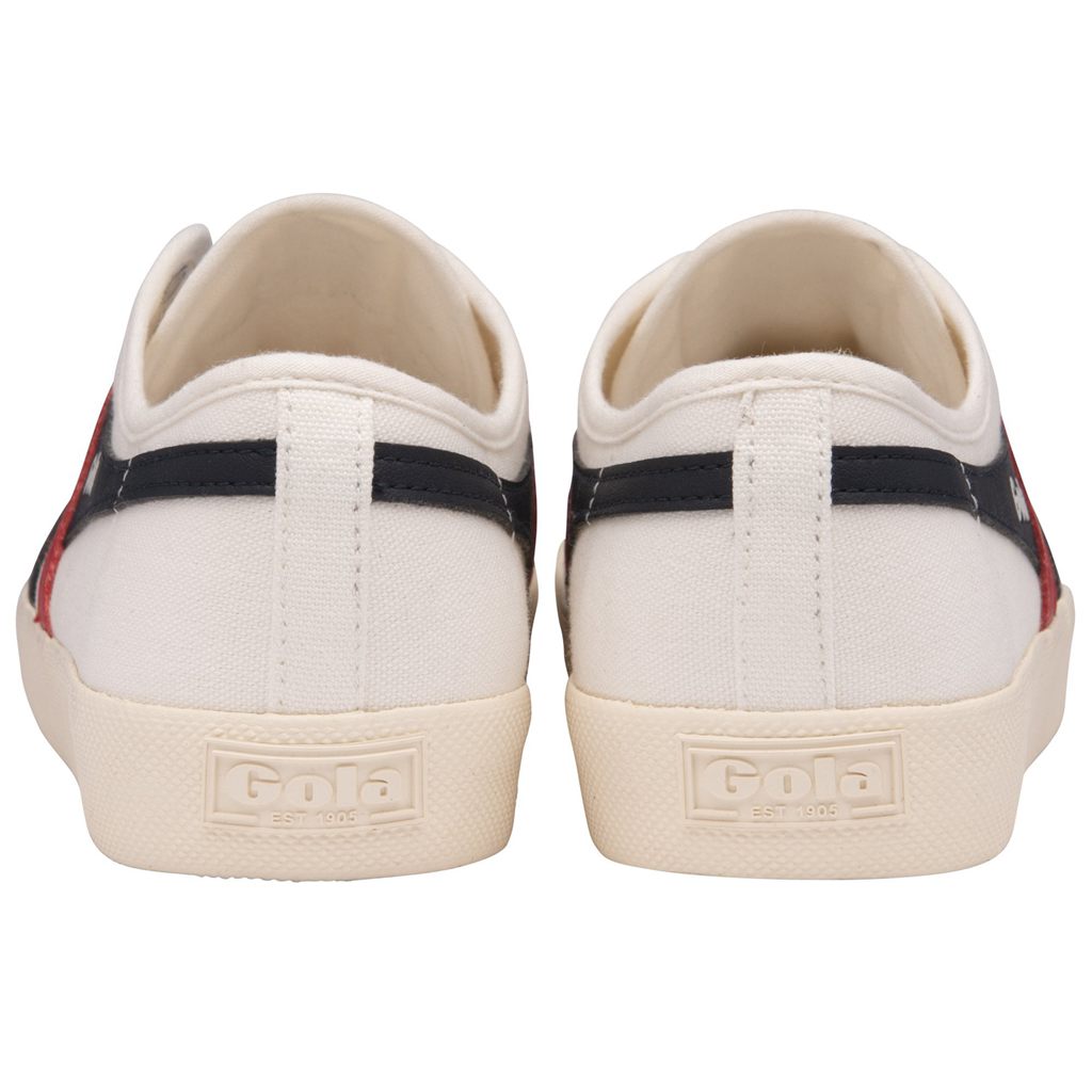 Gola Vegan Classics Coaster Shoes Blancos Azul Marino Rojos Mexico | EQZ-215039