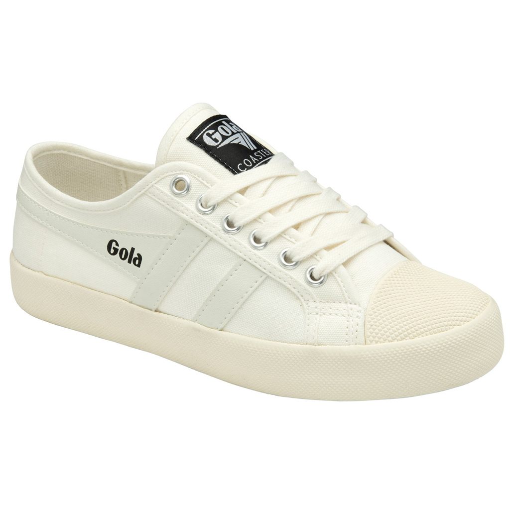 Gola Vegan Classics Coaster Shoes Blancos Blancos Mexico | PYT-095123