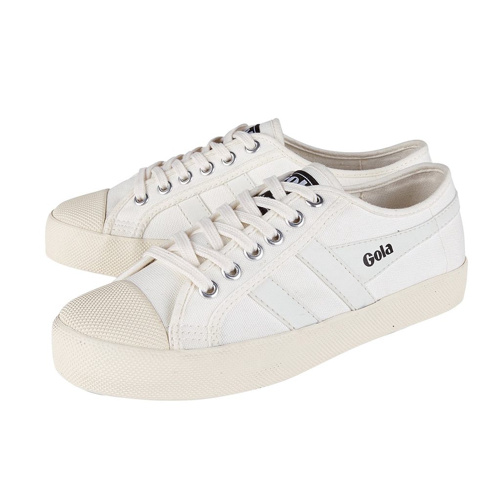 Gola Vegan Classics Coaster Shoes Blancos Blancos Mexico | PYT-095123