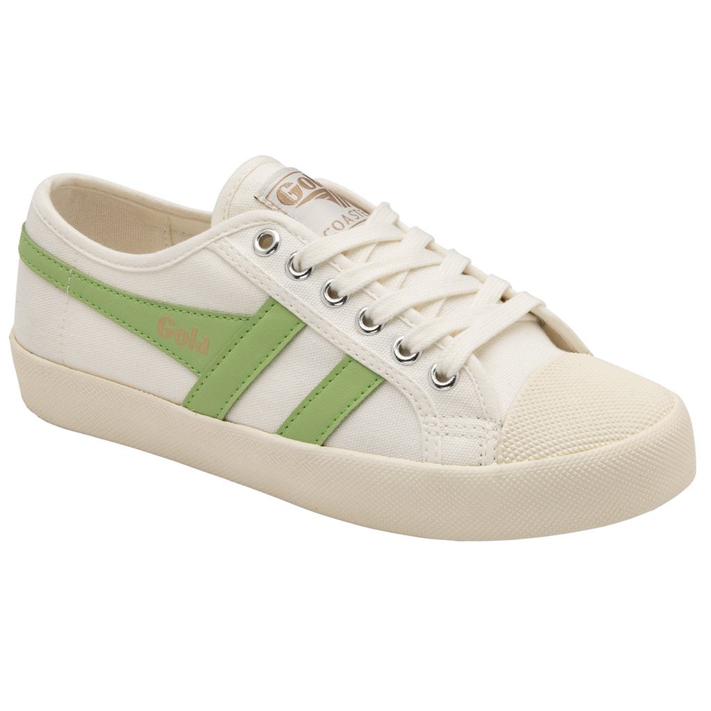Gola Vegan Classics Coaster Shoes Blancos Verdes Mexico | LMQ-053896