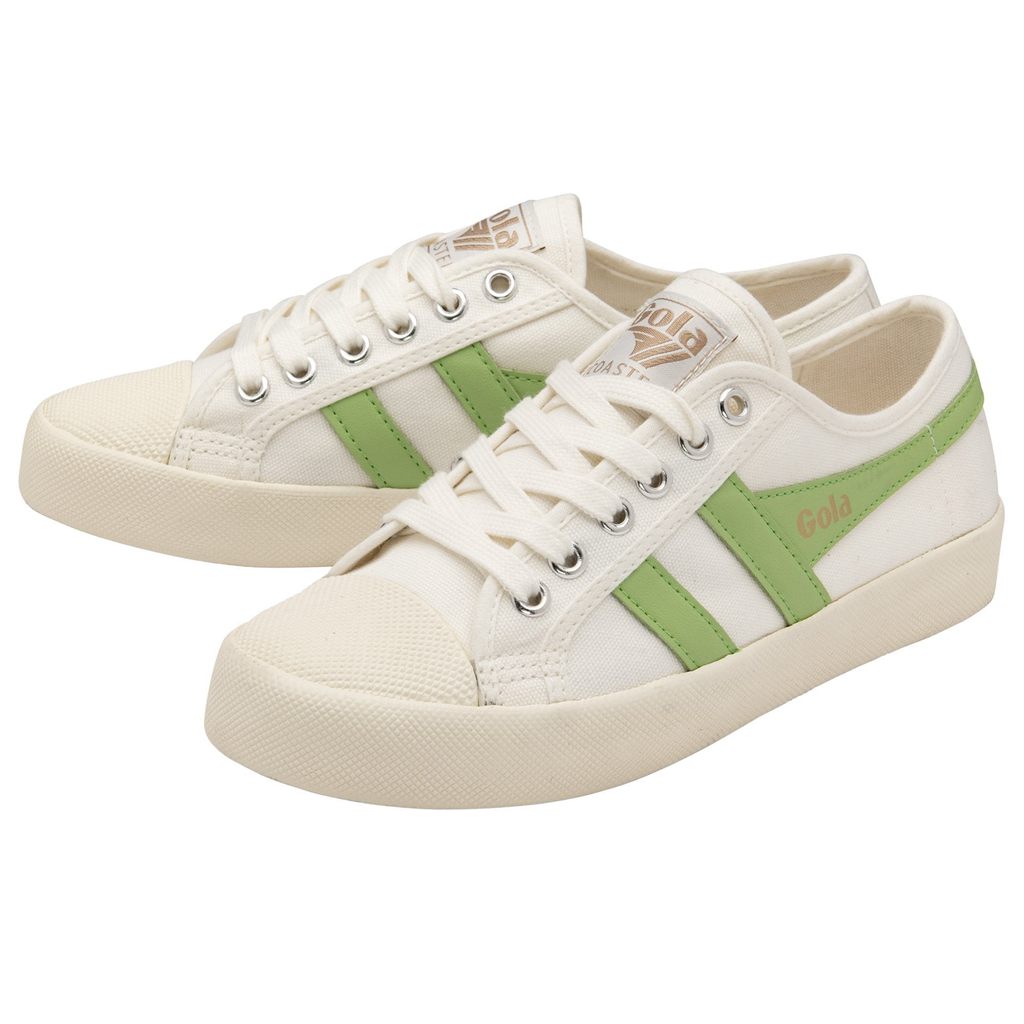 Gola Vegan Classics Coaster Shoes Blancos Verdes Mexico | LMQ-053896