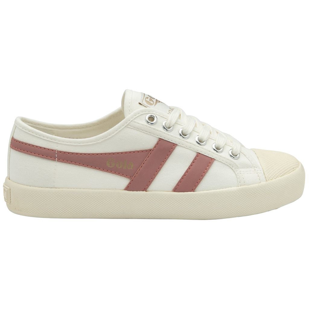 Gola Vegan Classics Coaster Shoes Blancos Coral Rosas Mexico | BUI-780135