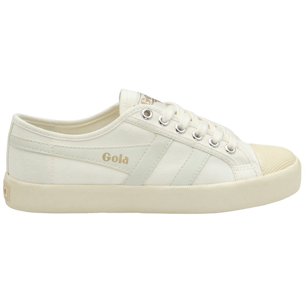 Gola Vegan Classics Coaster Shoes Blancos Dorados Mexico | MSB-160975