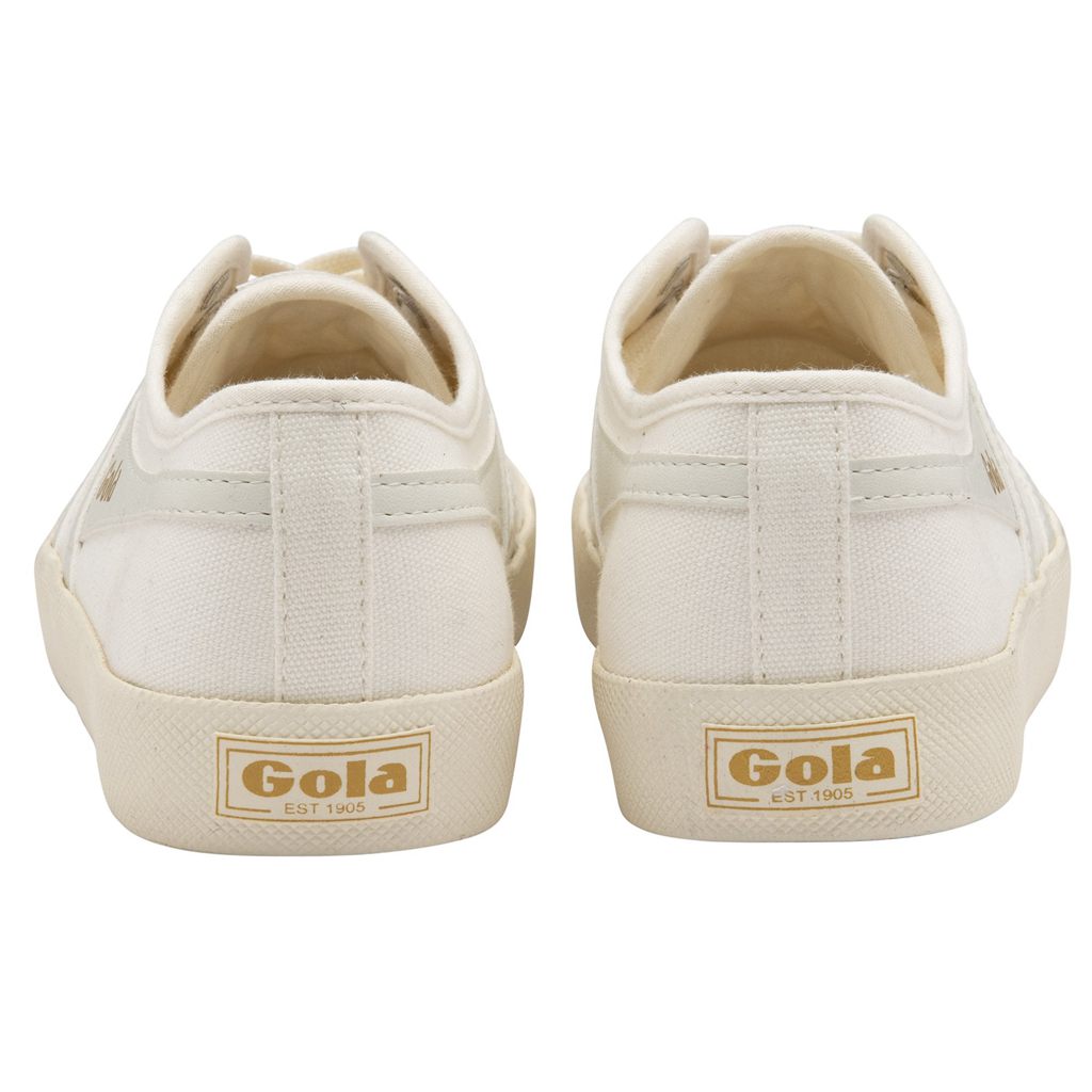 Gola Vegan Classics Coaster Shoes Blancos Dorados Mexico | MSB-160975