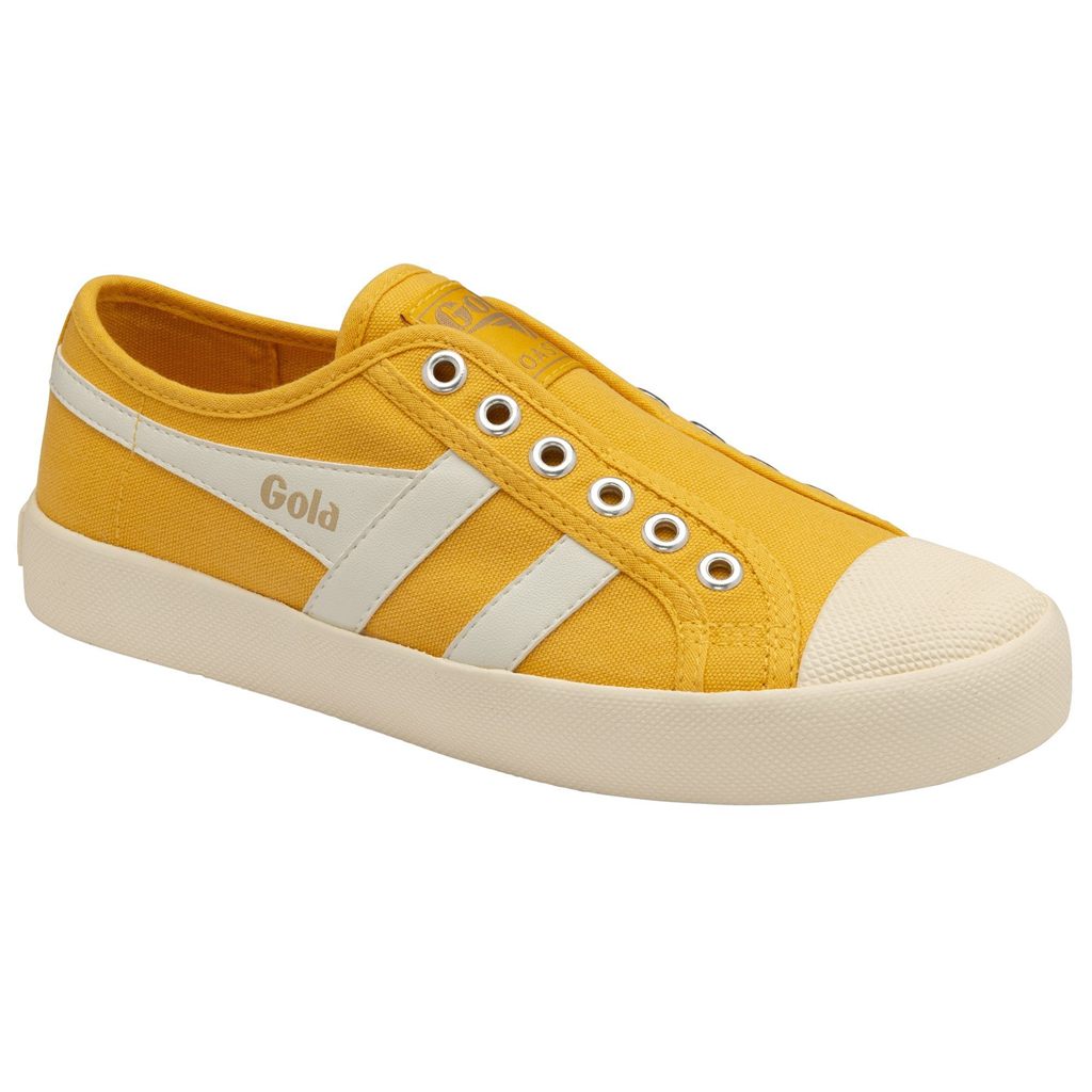 Gola Vegan Classics Coaster Slip Shoes Blancos Mexico | FUL-593842