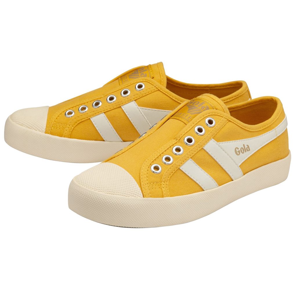 Gola Vegan Classics Coaster Slip Shoes Blancos Mexico | FUL-593842