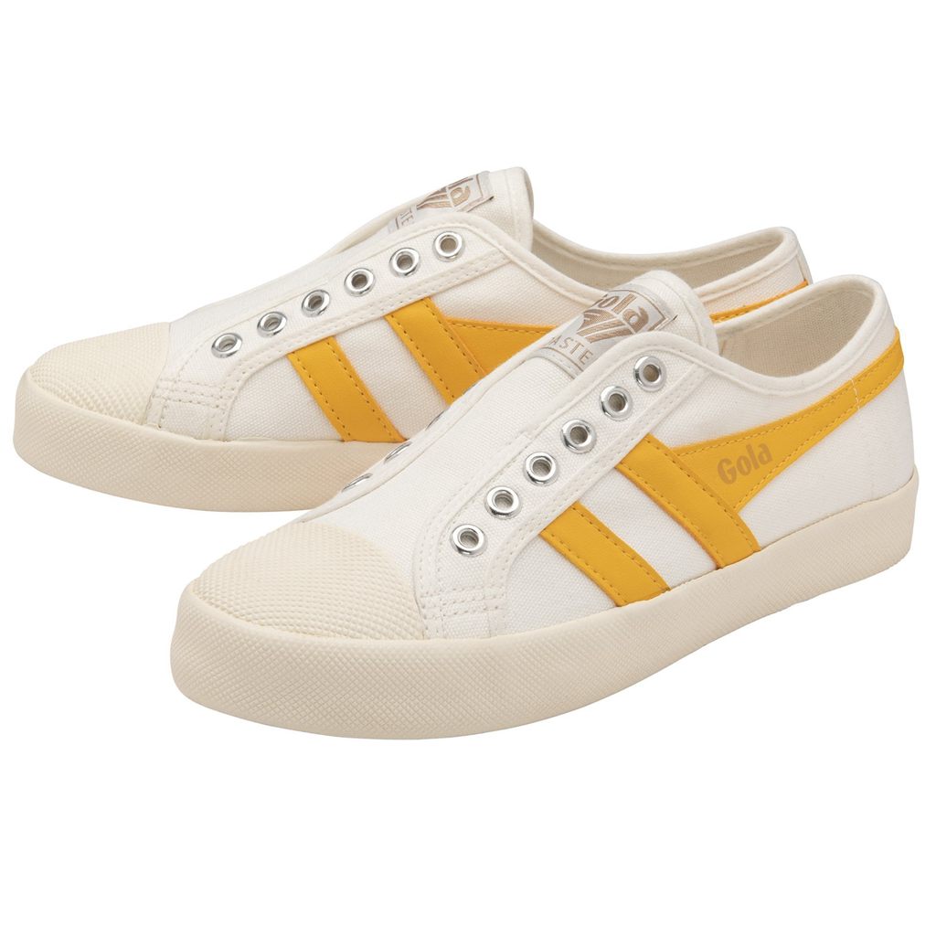 Gola Vegan Classics Coaster Slip Shoes Blancos Mexico | ZDL-201738