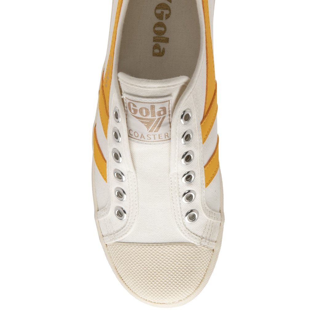 Gola Vegan Classics Coaster Slip Shoes Blancos Mexico | ZDL-201738