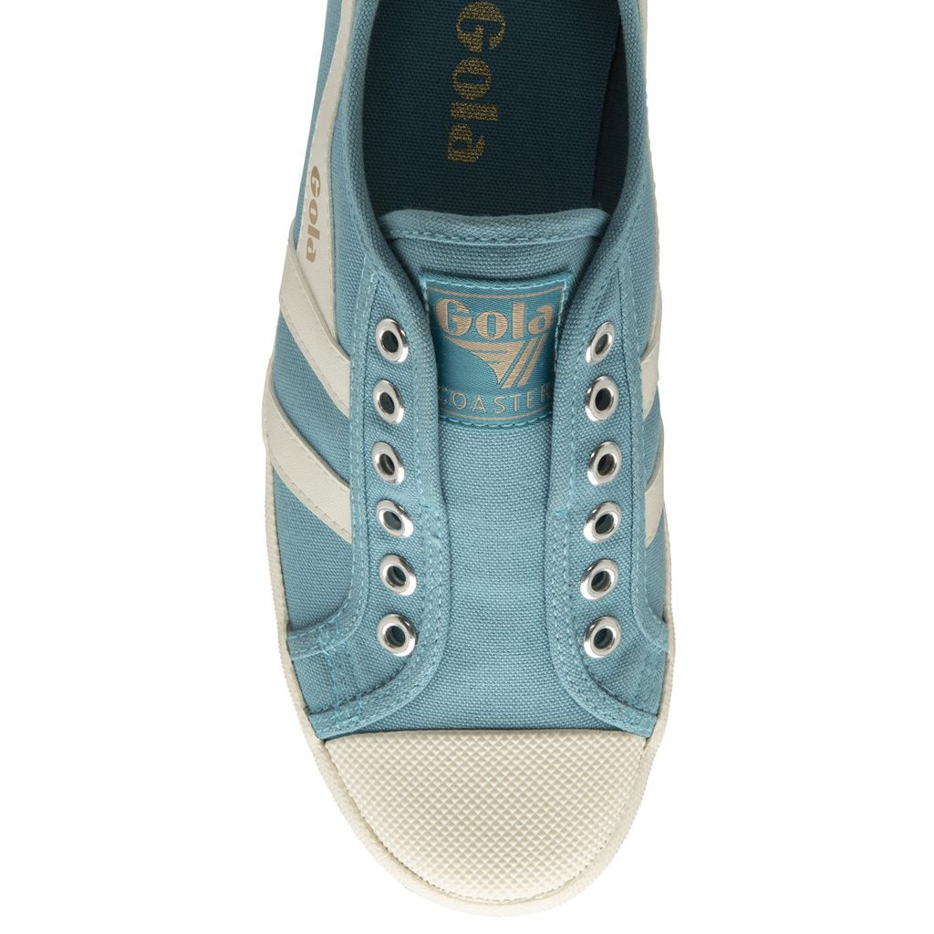 Gola Vegan Classics Coaster Slip Shoes Blancos Mexico | RNM-210897