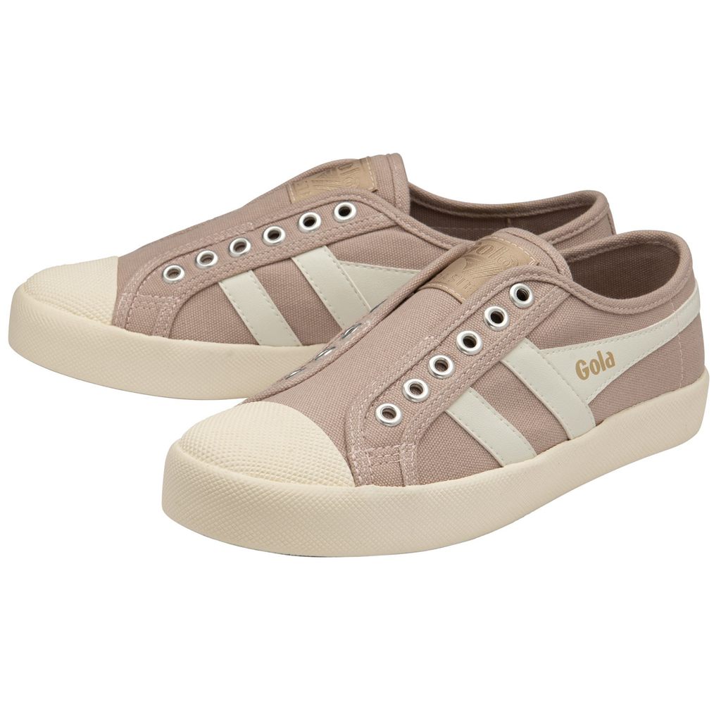 Gola Vegan Classics Coaster Slip Shoes Blancos Mexico | XDG-725084