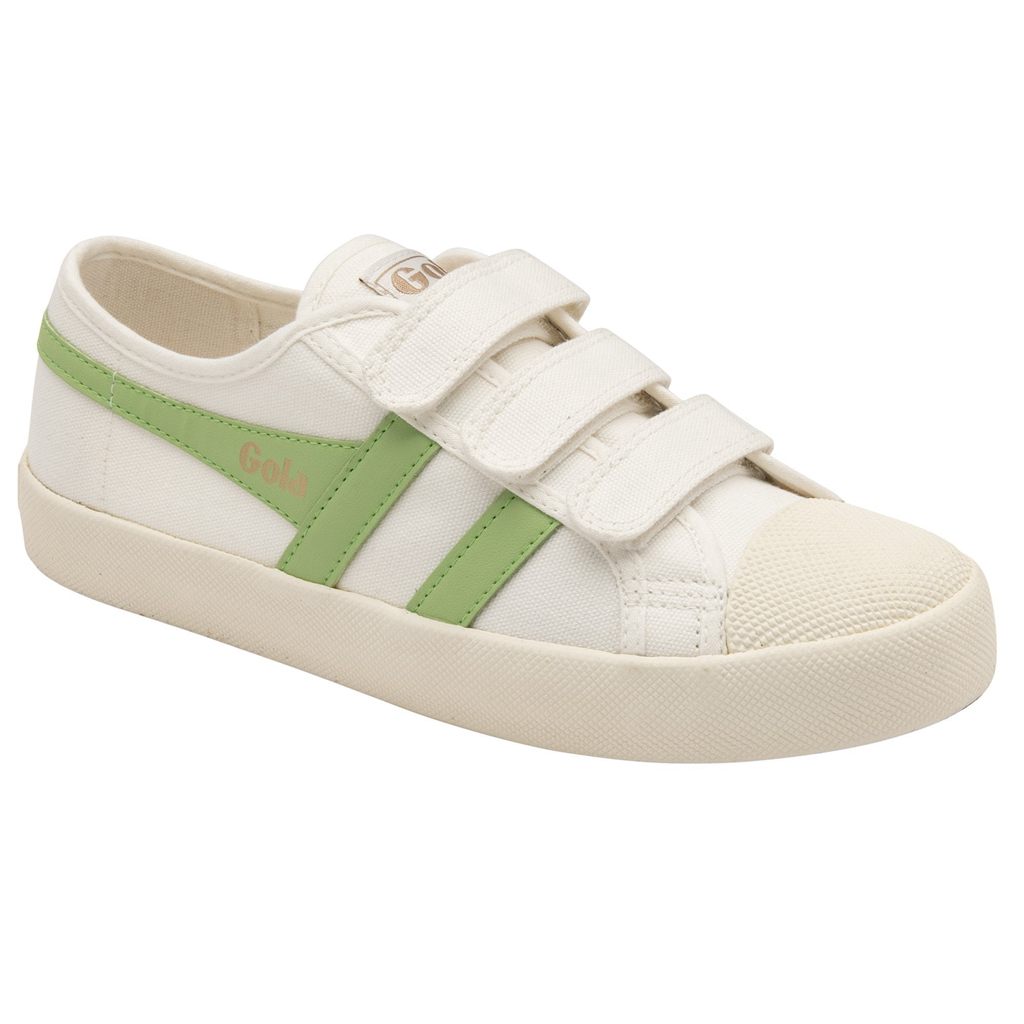 Gola Vegan Classics Coaster Strap Sneakers Blancos Verdes Mexico | GZL-013542