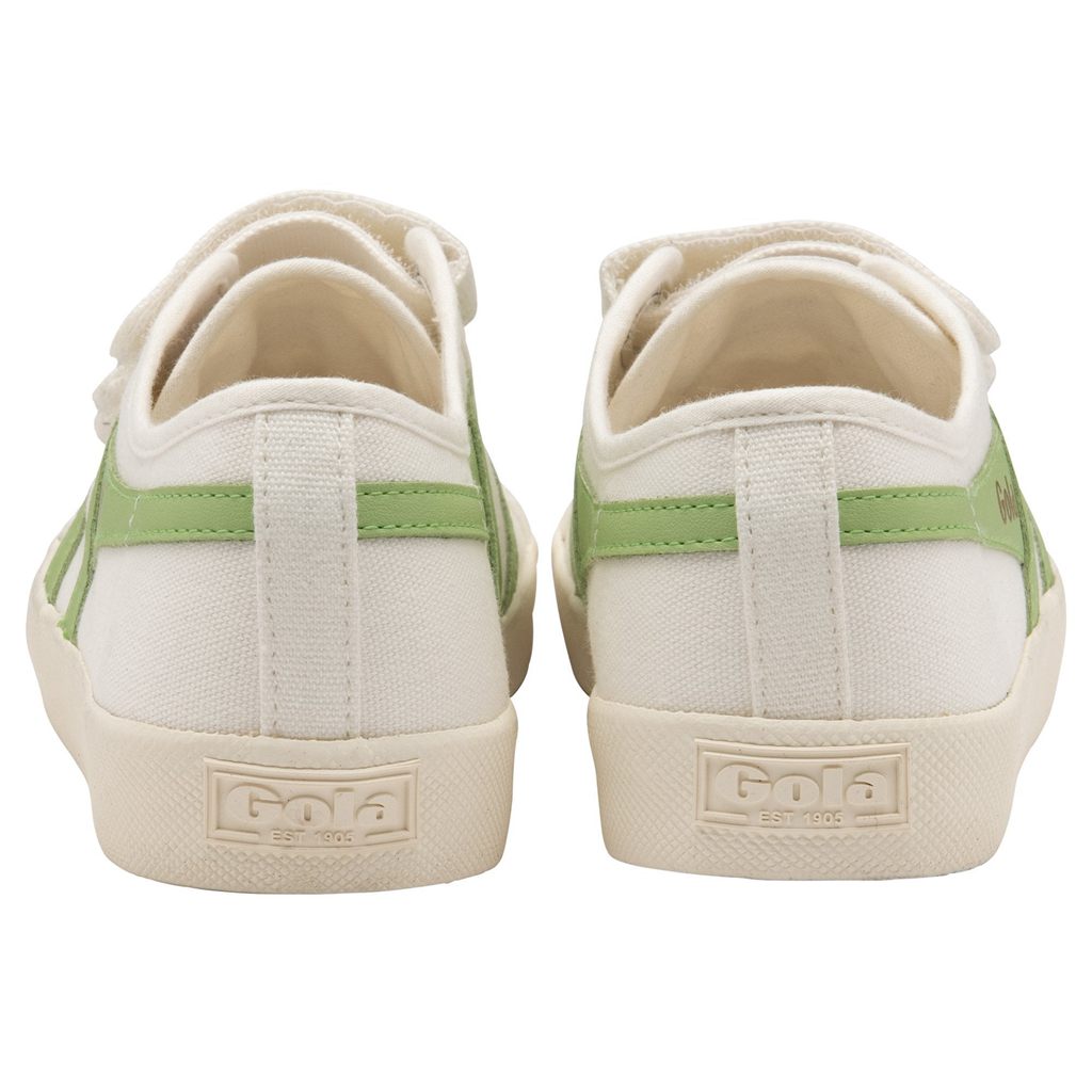 Gola Vegan Classics Coaster Strap Sneakers Blancos Verdes Mexico | GZL-013542